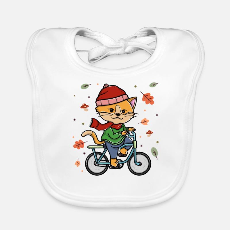 Cyclisme Automne Cyclisme Cat Rider Bavoir bio Bébé