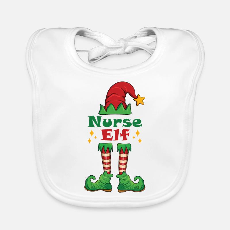 Infirmière Elfe Infirmière Elfe Costume Bavoir bio Bébé