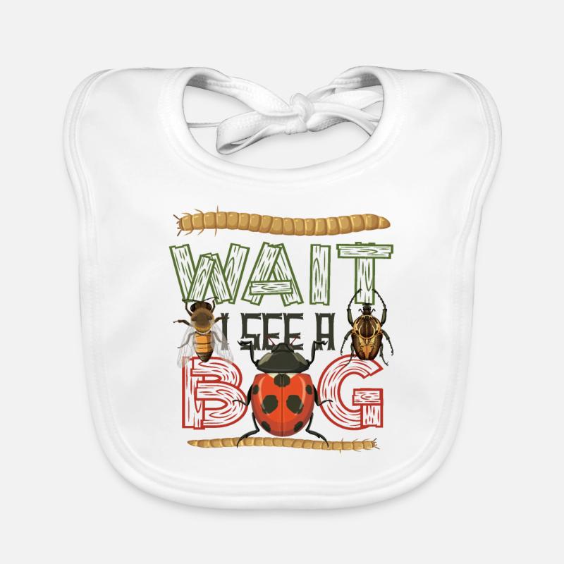 Wait, I see an insect Organic Baby Bibs