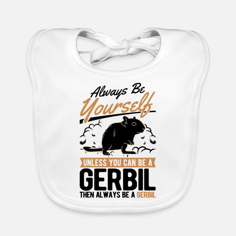 Gerbille Cadeau Rat de course Gerbille Bavoir bio Bébé