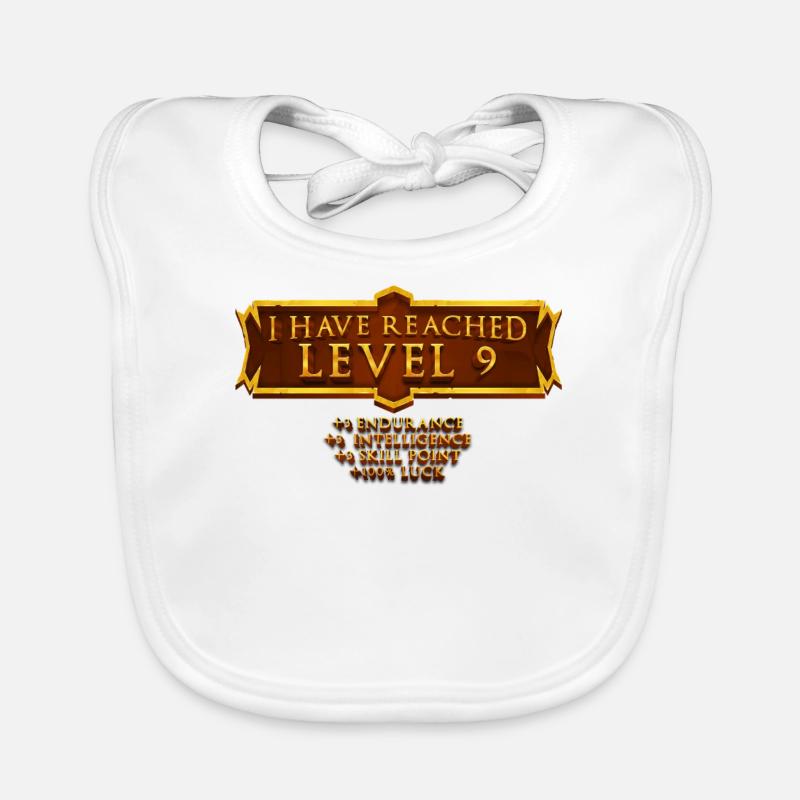 I have reached level 9 rpg online gaming Organic Baby Bibs
