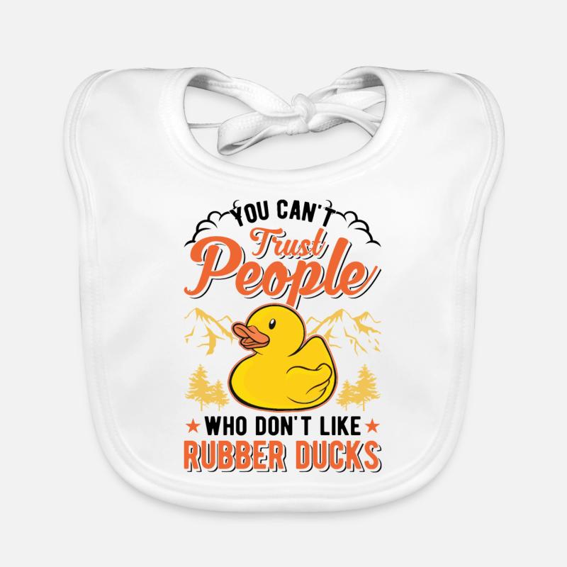 Rubber Duck Gift Squeaky Duck Bathing Duck Bavoir bio Bébé