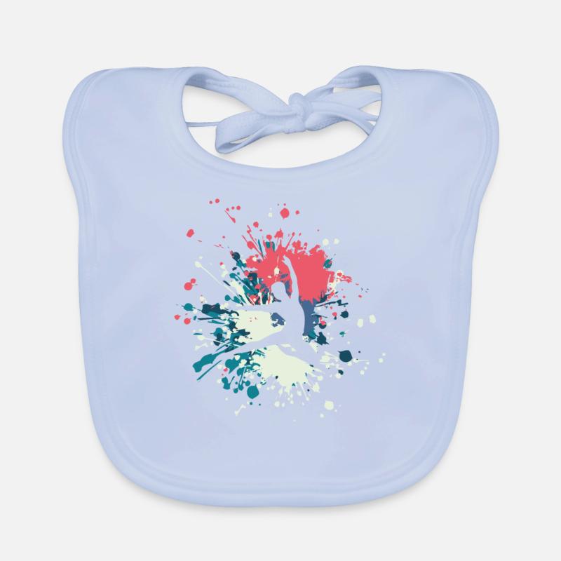 Dance Expression Color Splash Baby Bio-Lätzchen