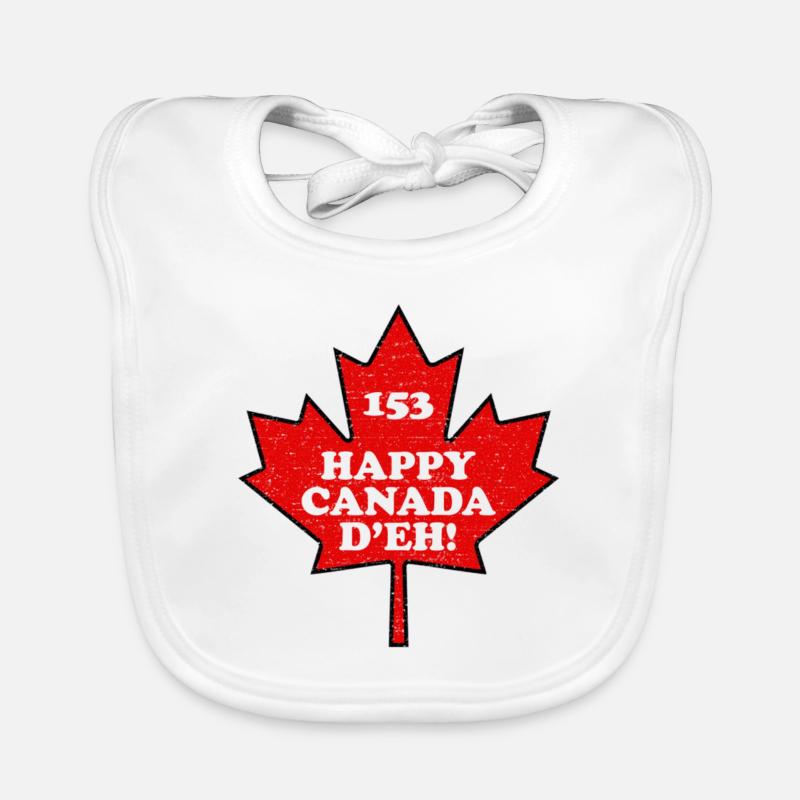Canada Day 2022 Organic Baby Bibs