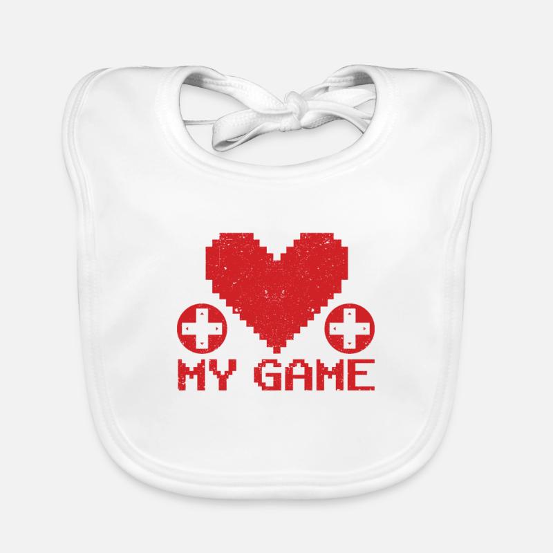 Video Gaming Valentine's Day Gamer I would my Organic Baby Bibs