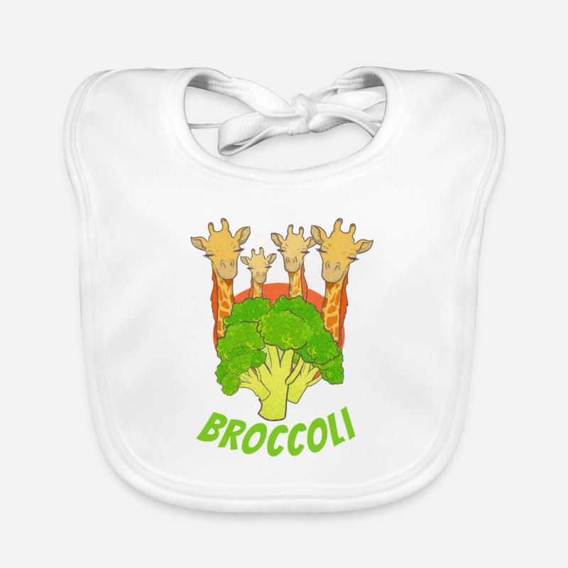 Broccoli Giraffes Organic Baby Bibs