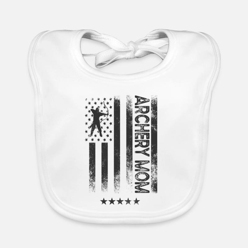 Drapeau des États-Unis - Mère du tir à l’arc Bavoir bio Bébé