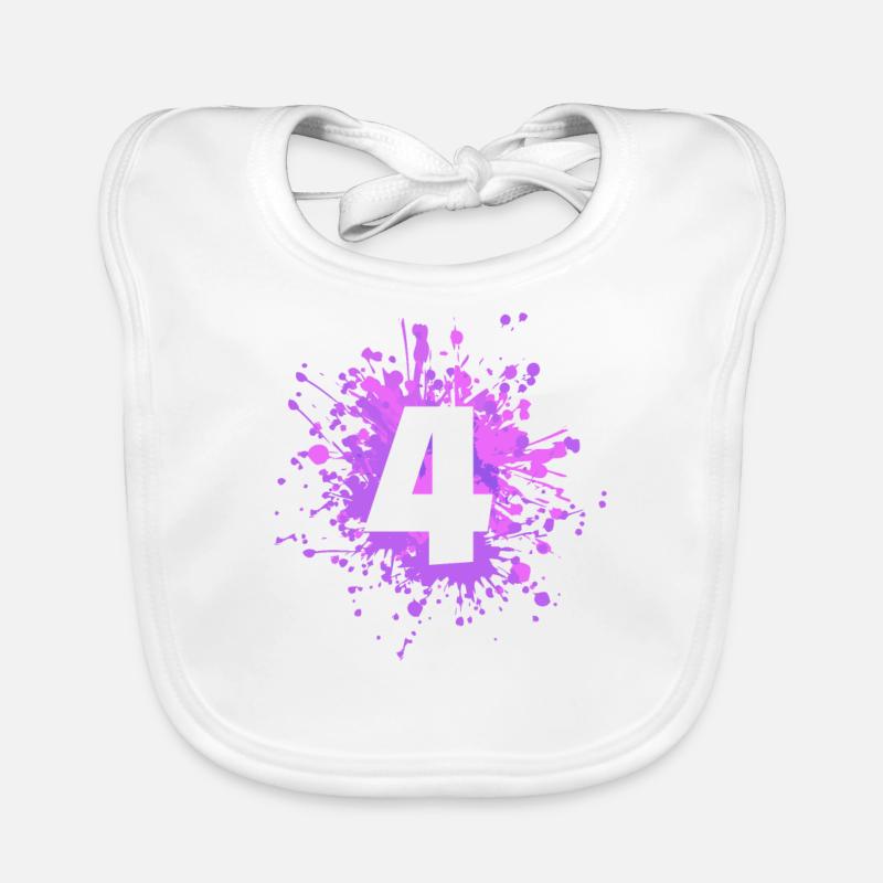 Splash couleur numéro 4 Bavoir bio Bébé