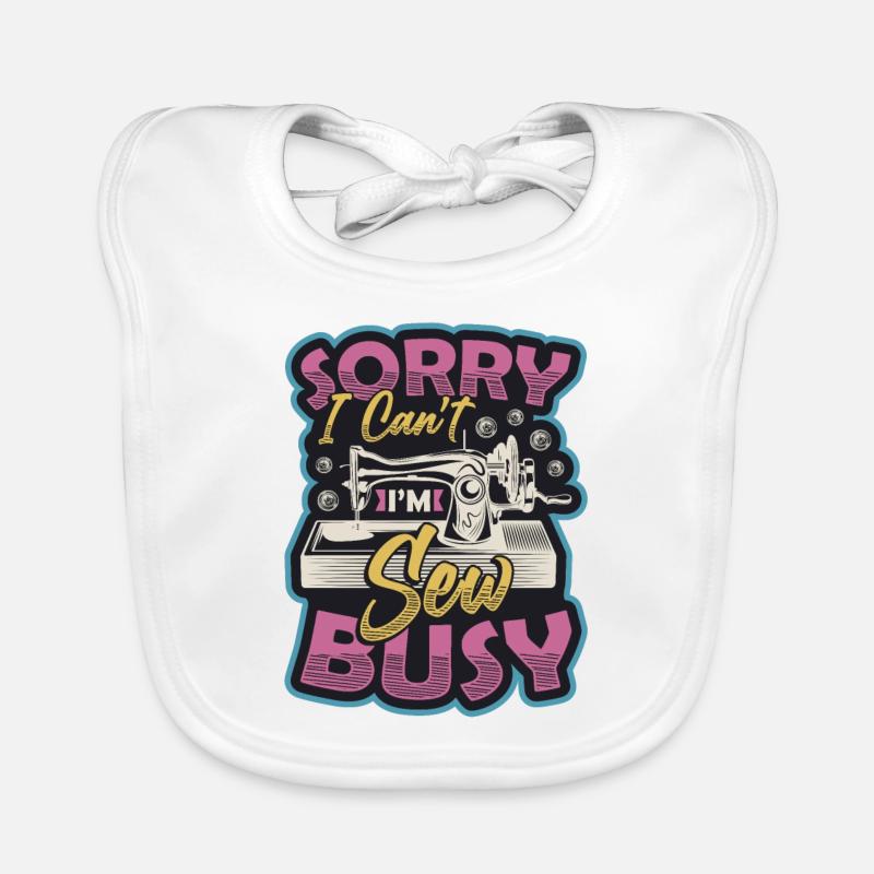 Sorry, I can't sew busy Organic Baby Bibs