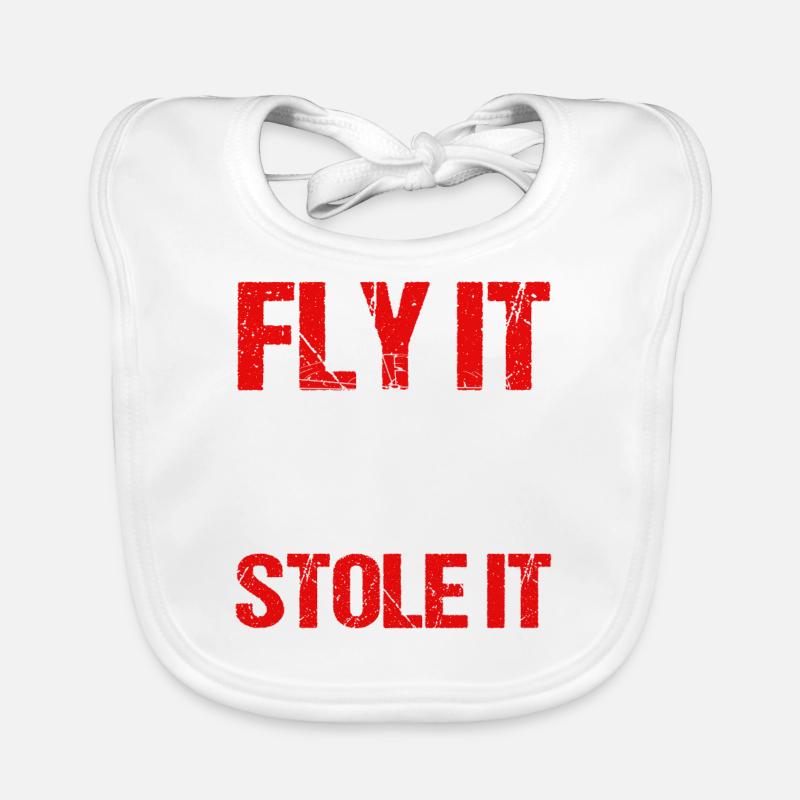 Hubschrauber Pilot Geschenk Baby Bio-Lätzchen