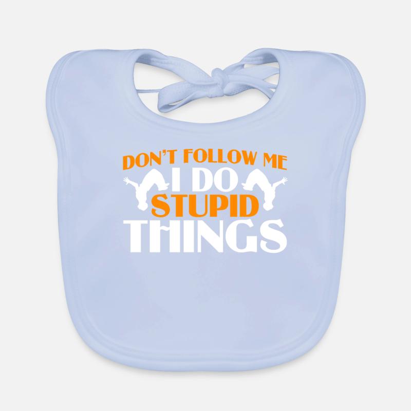 Parkour Gift Freerunning Parkour Runner Organic Baby Bibs