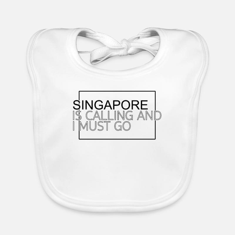 Singapur Spruch Baby Bio-Lätzchen