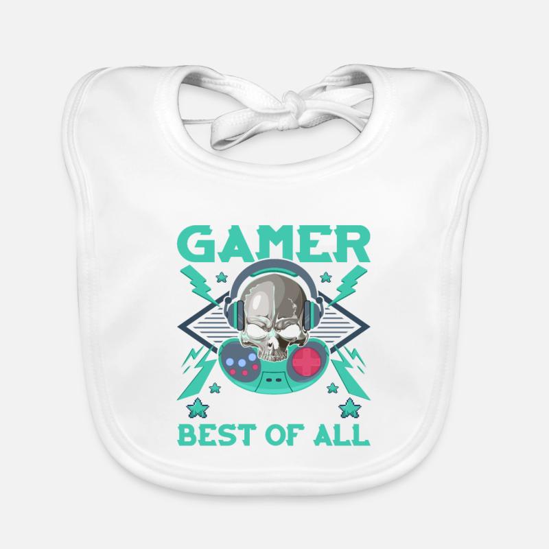 Awesome Gamer Bavoir bio Bébé