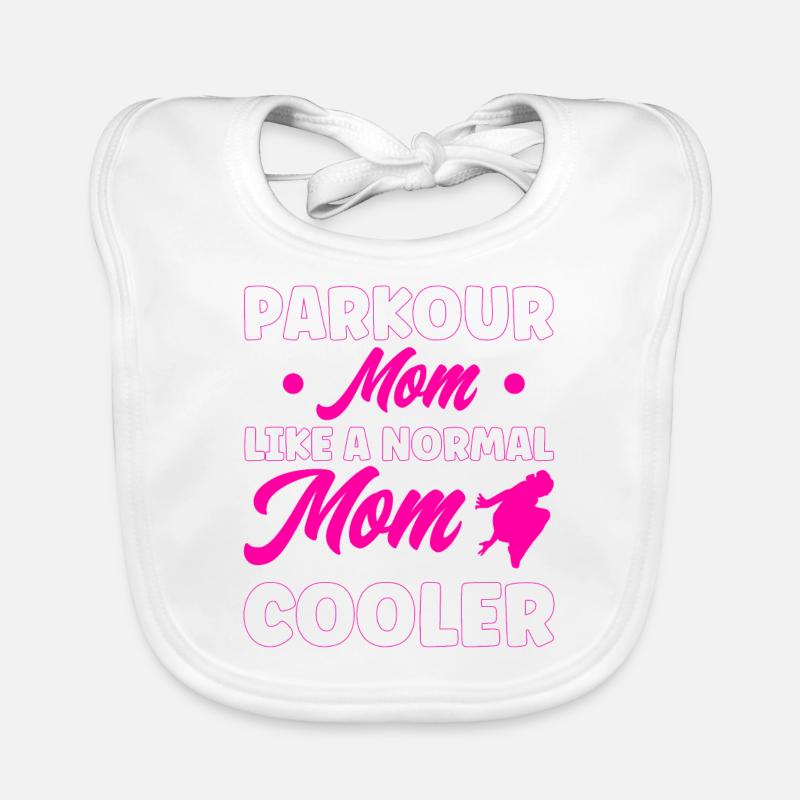 Parkour Gift Freerunning Parkour Runner Organic Baby Bibs
