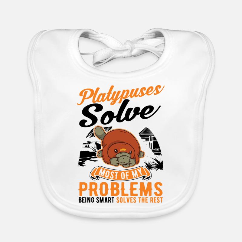 Schnabeltier Geschenkidee Platypus Baby Bio-Lätzchen
