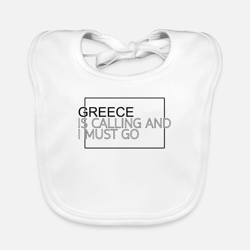 Grèce Dicton Bavoir bio Bébé
