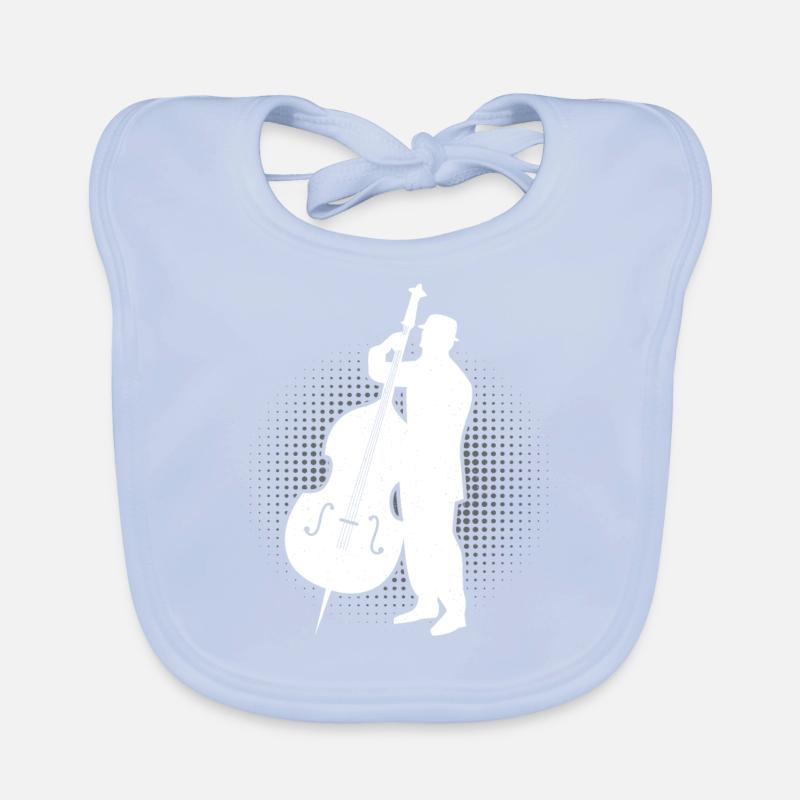 Cello Funny Gift Viola Organic Baby Bibs