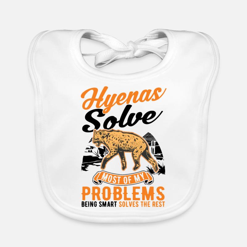 Hyäne Geschenk Erdwolf Hyena Baby Bio-Lätzchen