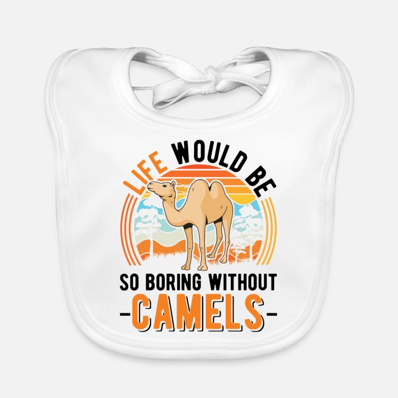 Kamel Geschenk Dromedar Camel Großkamel Baby Bio-Lätzchen