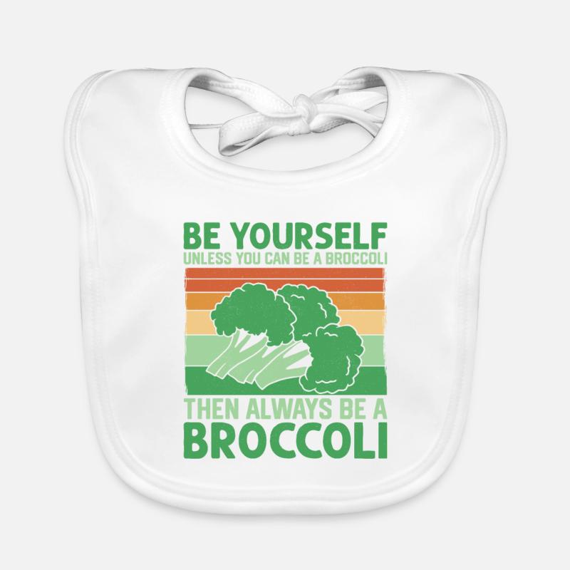 Always Be A Broccoli Vegetable Veggie Baby Bio-Lätzchen