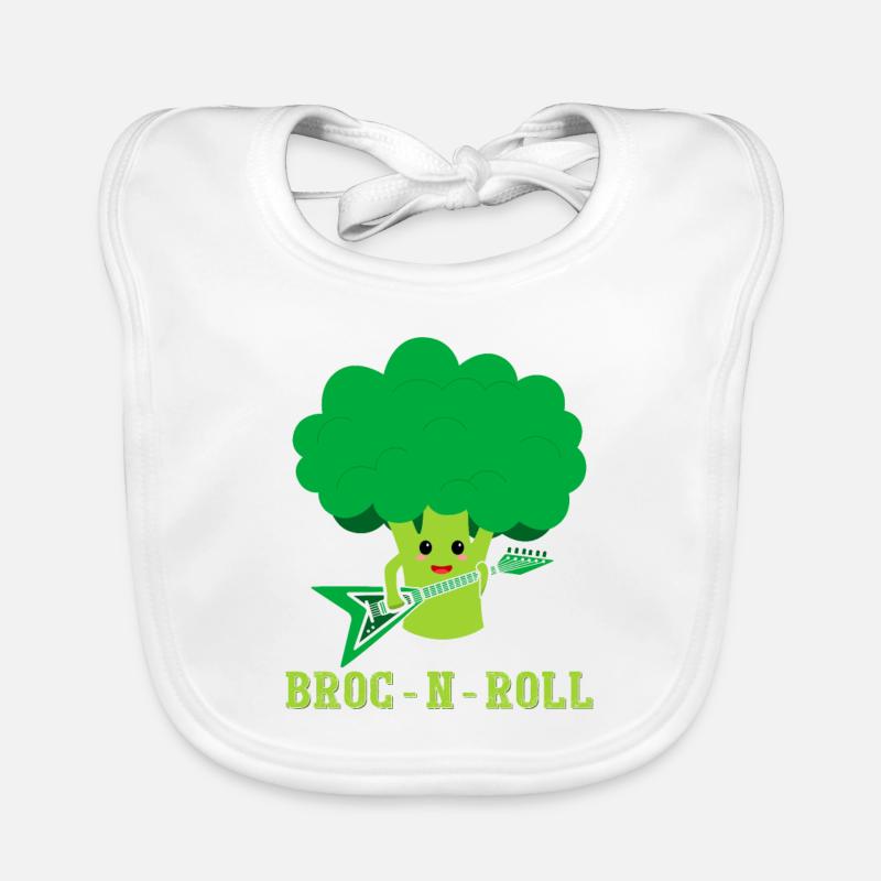 Broc n Roll Broccoli Vegetable Baby Bio-Lätzchen