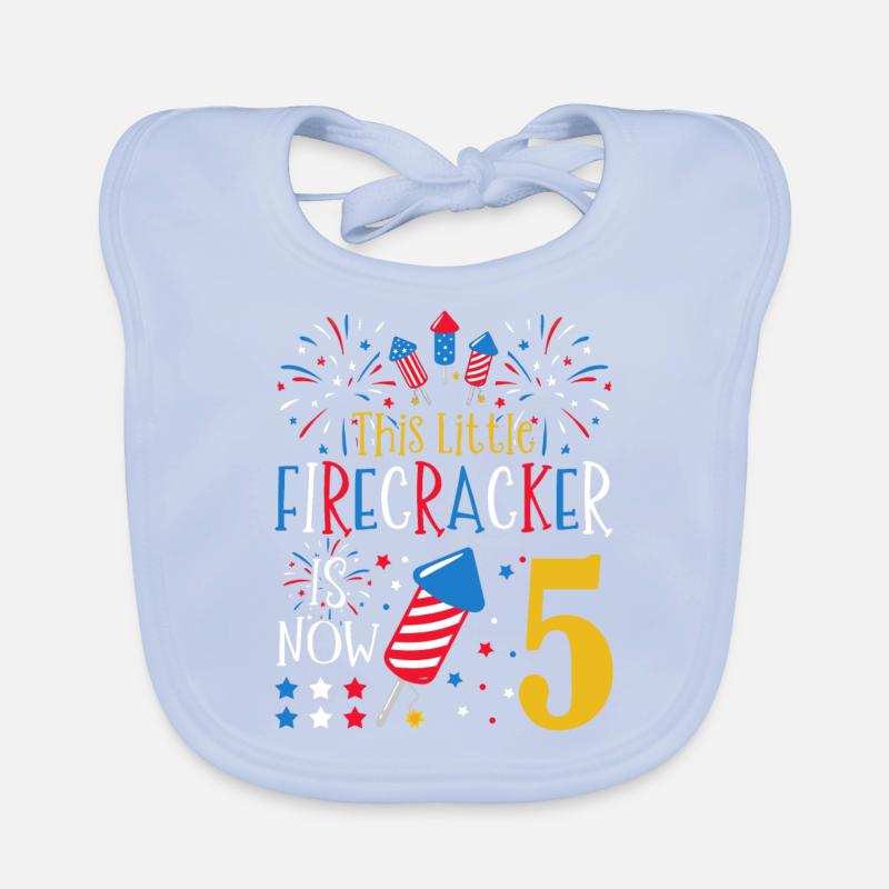 This little firecracker is now 5 July 4 5. Organic Baby Bibs