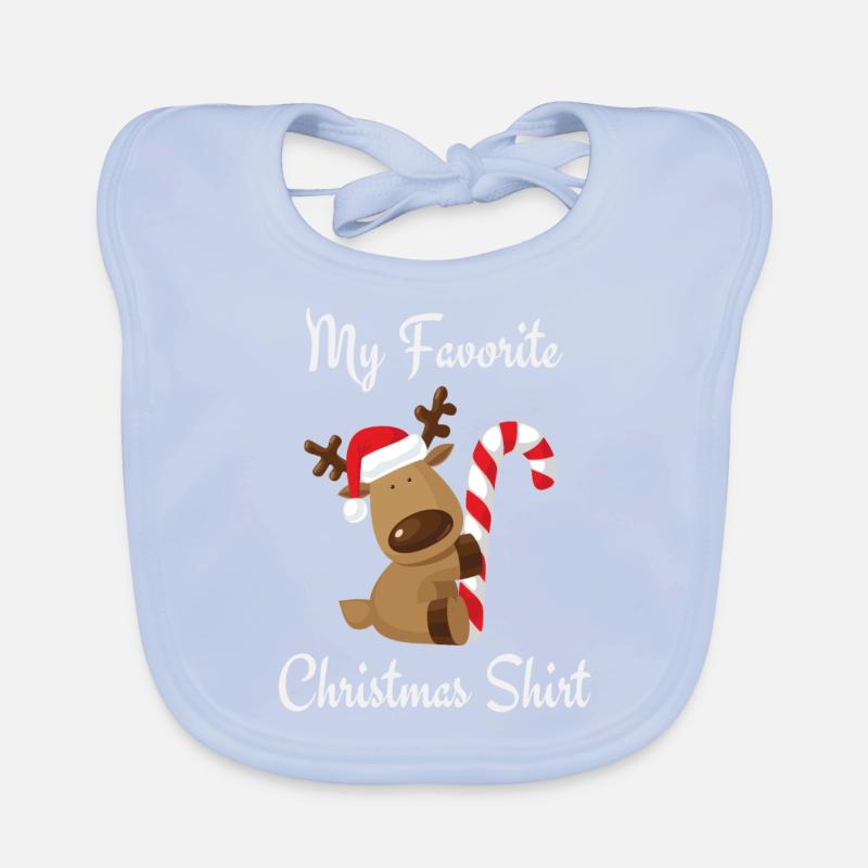 Ma chemise de Noël préférée Bavoir bio Bébé
