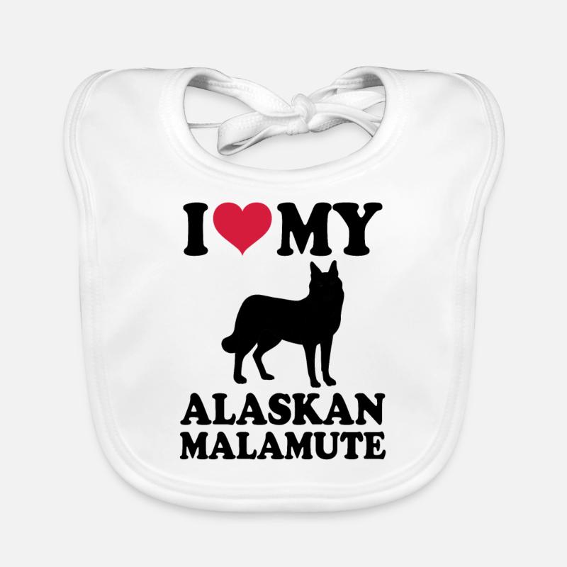 Malamute d’Alaska Bavoir bio Bébé