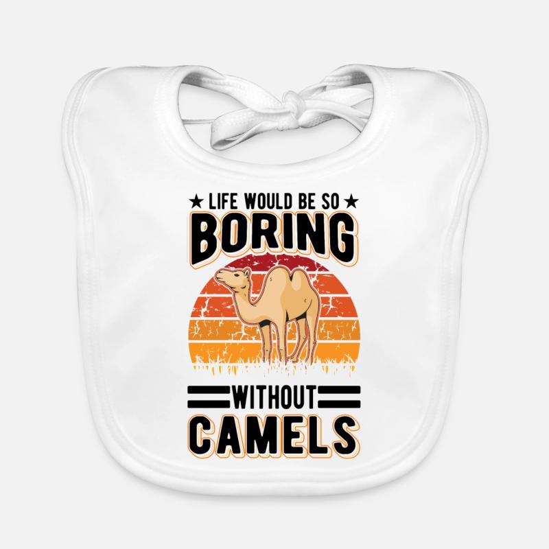 Kamel Geschenk Dromedar Camel Großkamel Baby Bio-Lätzchen