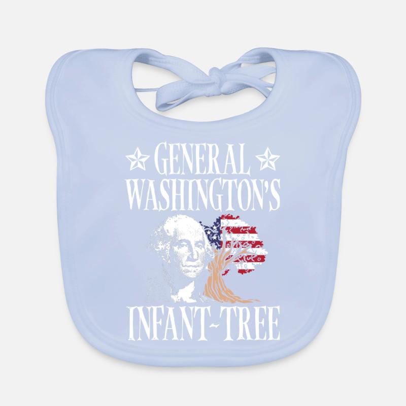 General Washingtons Säuglingsbaum 4. Juli Baby Bio-Lätzchen