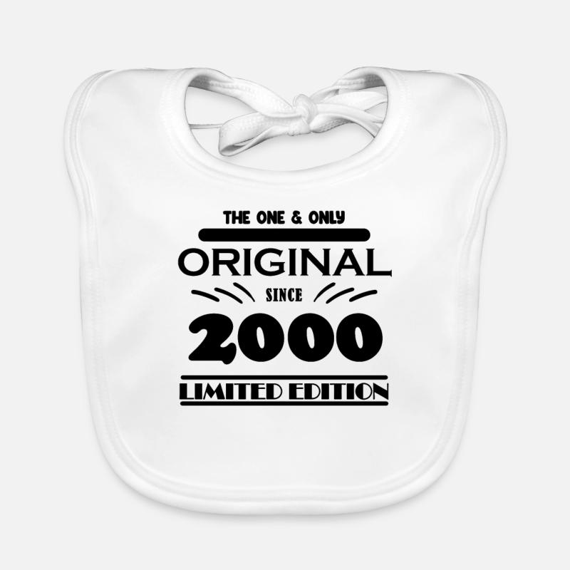 2000 - Année de construction 2000 - Année de naissance 2000 Bavoir bio Bébé