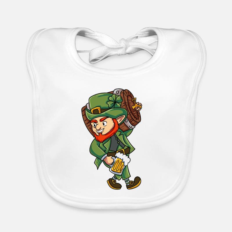 Leprechaun vert Bavoir bio Bébé