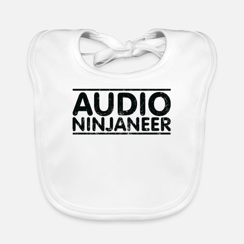 Ninjaneer - Audio Technician Organic Baby Bibs