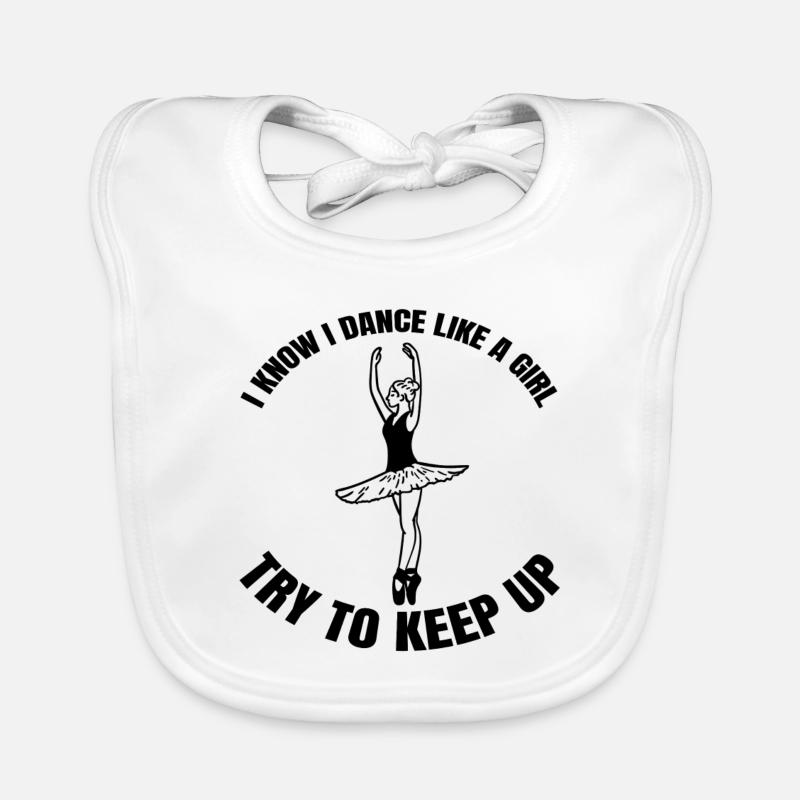 Ballet Dancer Dance Gift Ballerina Dance Class Organic Baby Bibs
