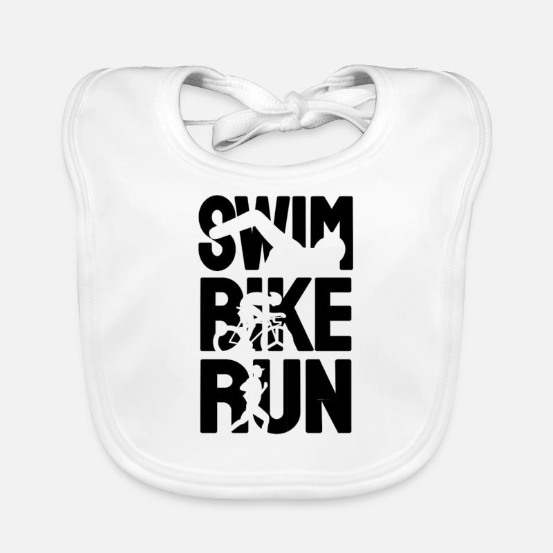 Triathlète de triathlon Bavoir bio Bébé
