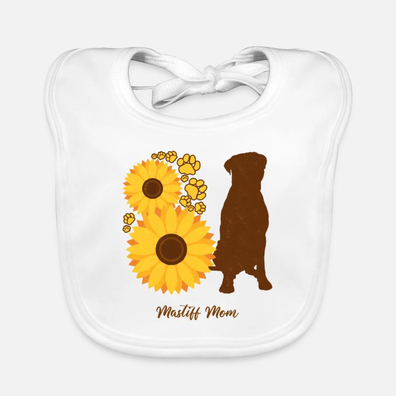 Sonnenblumenmutter - Mastiff Baby Bio-Lätzchen