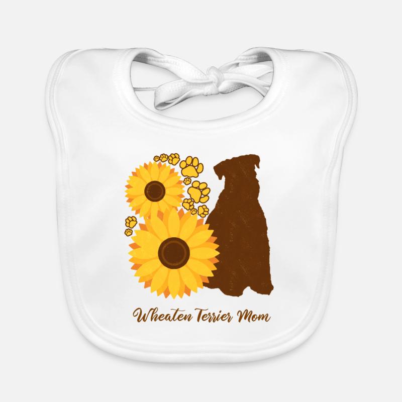 Sonnenblumenmutter - Wheaten Terrier Baby Bio-Lätzchen
