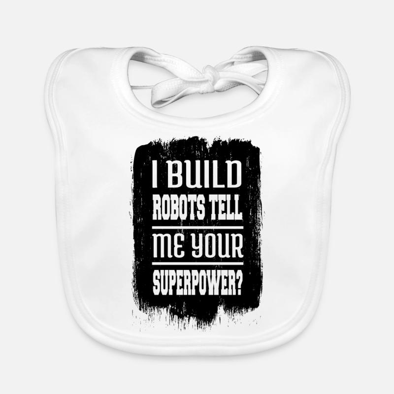 Birthday Robotics Engineering Organic Baby Bibs