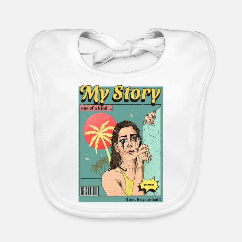 Comic Book Organic Baby Bibs