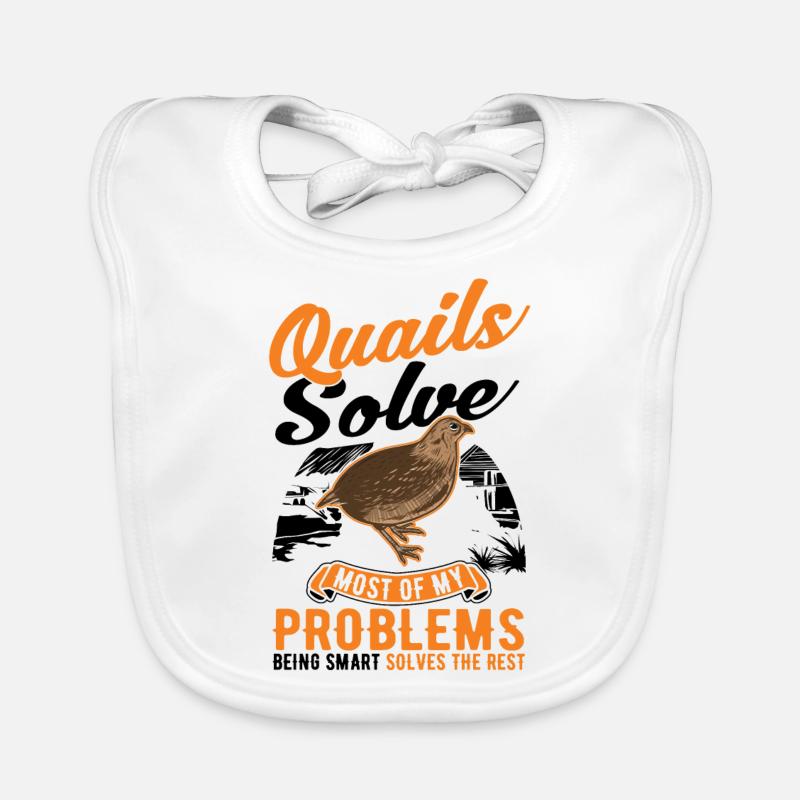 Quail Gift Quail Breeder Organic Baby Bibs
