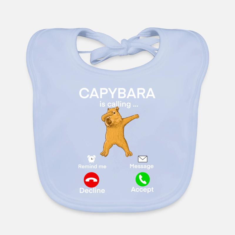 Capybara Call Organic Baby Bibs