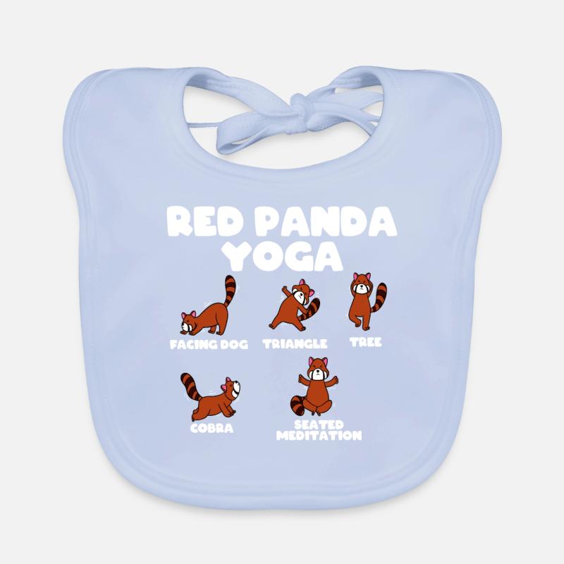 Red Panda Yoga Organic Baby Bibs