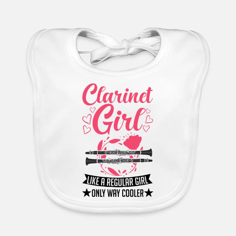 Clarinette Clarinettiste Bavoir bio Bébé