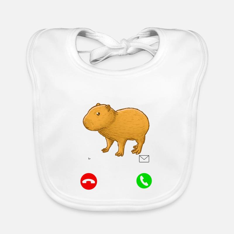 Capybara Baby Anruf Baby Bio-Lätzchen