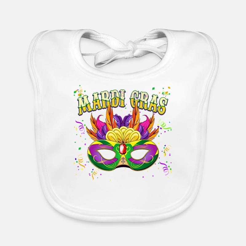 Mardi Gras - Simple Mardi Gras Costume Bavoir bio Bébé