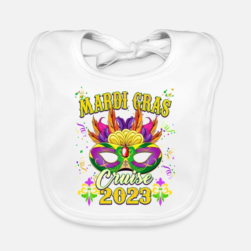 Carnaval de Mardi Gras - Croisière Mardi Gras 2023 Bavoir bio Bébé