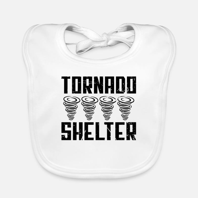 Tornado Shelter Tornadoes Hurricane Tornado Chaser Bavoir bio Bébé