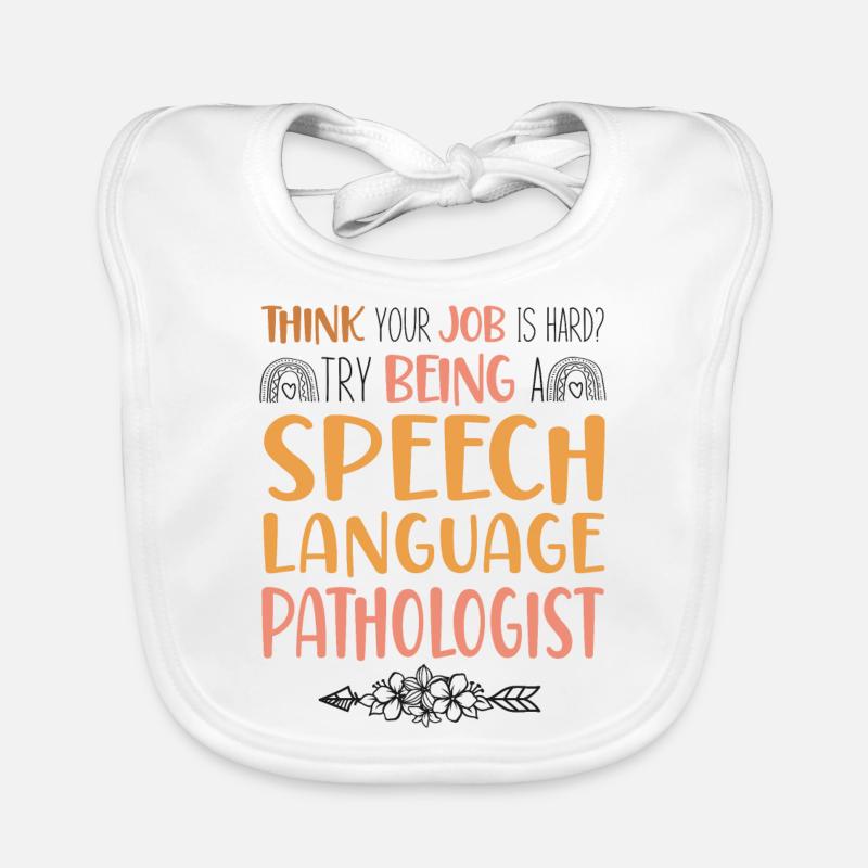 Speech Therapist Therapy Assistant Baby Bio-Lätzchen