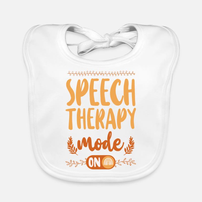 Speech Therapist Therapy Assistant Baby Bio-Lätzchen