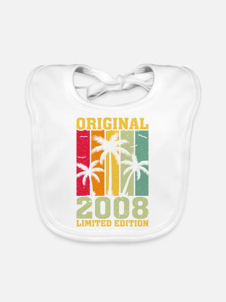 Original limitierte Auflage von 2008 - Baby Bio-Lätzchen - Weiß